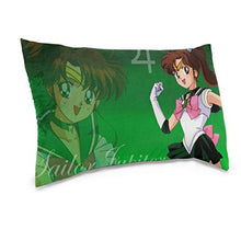 Uosliks Anime Girls Sailor Moon B Microfiber Decorative Square Pillow Case Throw Cushion Cover for Sofa Bedroom Car with Invisible Zipper
