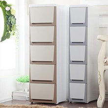 KX-YF Cassettiera Armadietto 5 Piani Ripiani cassettiera Bagagli Cabinet for Camera da Letto Bagno Mobile Alto camere da Letto a casa Ufficio (Color : Beige, Size : 30X40X100cm)