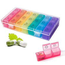 Fascigirl Portapillole Portapillole Settimanale Portatile in Plastica da 21 Griglie Organizer per Pillole per Viaggi