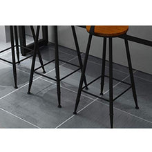 JXXDDQ Sgabello da Bar Struttura in Metallo Sedia da Bar di Moda Arredi tondi Sedia da Tavolo Alta Tavolo in Ferro 99 * 40 * 40cm (Color : Round)