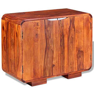 vidaXL Credenza in Legno Massello di Sheesham 75x35x60 cm Supporto Armadietto
