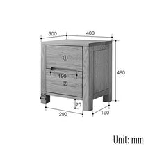 GXT WGZ- Comodino Camera Locker, Camera da Letto Comodino, Soggiorno Locker, Living Room Divano Fianco del Mobile (Color : Walnut Color)