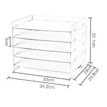 Schedario Classificatore Verticale Cartella del Desktop, Portariviste in Legno Scaffale per Cancelleria A più Piani, Forniture per Ufficio O Articoli per La Casa (Size : #13)