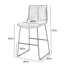 XHCP Mobili Soggiorno Sgabelli Bancone Cucina Sgabelli da Bar/Sgabelli da Pranzo Moderni per Colazione, Sedile in Similpelle Ecologico