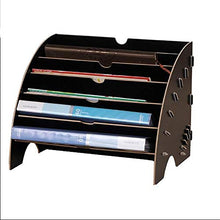 Schedario Classificatore Verticale Cartella, Classificazione dei File A 6 Strati, Design Fibbia, Borsa per Archivio in Legno per Ufficio, Archivia Cartella Desktop, Fan, Cartella per Lettere,