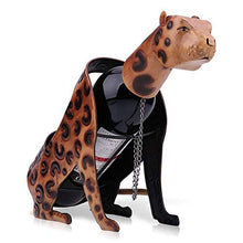 shh Semplice e Creativo Leopardo Cremagliera Del Vino Rosso Salotto Mobile Tv Armadietto Del Vino Decorazione Della Casa Camera Creativa Artigianato Camera da Letto Decorazione 30,6 * 12,1 * 24,8 cm