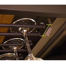 Portavini Portabottiglie da Appendere in Ferro， Portabicchieri da Vino Rosso， Regolabile in Altezza， Portabicchieri Alto Portabicchieri Sospeso Espositore da Bar (Size : 60cm)