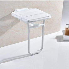 AGGF Sgabelli da Bagno Pieghevoli da Parete Sgabelli da Bagno Sgabello da Bagno Sgabello da Bagno 0114 (Colore: Bianco)