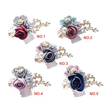 Fgyhty Bracciale Damigella d'Onore Polso Falso Fiore Artificiale del Fiore della Mano Floreale Wristband Donne
