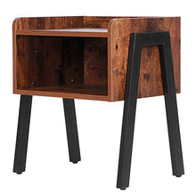 Tavolino Laterale da Divano Comodino in Legno Comodino Fine Divano Tavolo Stile Vintage per Soggiorno Camera da Letto