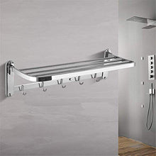 PYROJEWEL Mensole Bagno Bar Bar Rack Appendiabiti in Acciaio Inox 304 Accessori Bagno cremagliera Hardware mensola Doppio Bagno 60 * 25 * 17 5 5CM mensola da Bagno