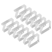 YOFASEN Tovaglia da Clip in Acciaio Inossidabile - Gadget Fermatovaglia Clip da Tovaglie per Outdoor Picnic Party, Argento, 12 Pezzi, 5 * 4.3cm