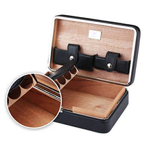 Ljf Sigari umidificatore Portatile del Sigaro della Scatola di sigari del Sigaro dell'umidificatore dei sigari di 4 bastoni del Sigaro Humidor di Viaggio del Sigaro