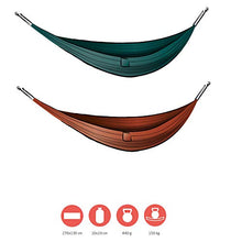 Grand Canyon Bass Hammock Bass - Amaca Outdoor Fino a 150 kg, Amaca da Viaggio Leggera e compatta con Protezione per Gli Alberi - Storm (Benzina)