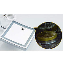 Mirror Specchio a LED, Specchio cosmetico, Specchio Quadrato, Specchio da Bagno, Specchio da Bagno, Specchio in Acciaio Inossidabile, Specchio Pieghevole, Lente d'Ingrandimento (Colore Cromato)