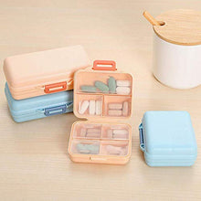 BGSFF Portapillole settimanale Organizer 7 Griglie per ridurre l'odore Scatola per medicinali da Viaggio Tromba Blu Staccabile