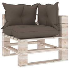SKM Set Divani da Giardino Pallet 5 pz con Cuscini in Legno di Pino (126.54kg) -6341