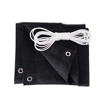 Rete parasole YXX Telo ombreggiante Nero for Copertura di Piante, tettuccio Parasole da Esterno 70% Sunblock, Retina Leggera ombreggiata con Occhielli (Size : 1mx1m)