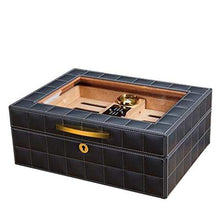 Umidificatori Humidor Armadio per Sigari Humidor Idratante di Grande capacità Humidor con Lucernario Trasparente Humidor con Design A Doppio Strato Humidor Piccolo E Comodo
