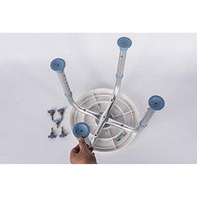 Sgabello girevole Sedia da bagno antiscivolo 6 marce Regolabile in altezza Donna incinta Vasca da bagno anziana Sedia da doccia Sedile Bagno sicuro-Blu