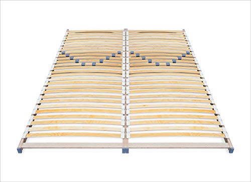 ECOFORM - Rete a doghe con regolazione di durezza, 140/160/180/200 cm x 200 cm, dal produttore (140 x 200 cm)