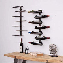 Cremagliera Del Vino Del Metallo Cremagliera Del Vino Creativa Portabottiglie Per Vino - Portabottiglie Da Parete, Contiene 7 Bottiglie Di Vino Rosso
