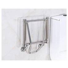 QARYYQ Sedili da parete, Bagno Doccia, Porta, Scarpe, Camera Premaman, Spogliatoio, Sgabello pieghevole Sedia doccia (colore : Trasparente, Dimensioni: 380mm* 320mm* 220mm)