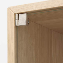 Armadio EKET con anta in vetro 35x25x35 cm effetto rovere tinto bianco