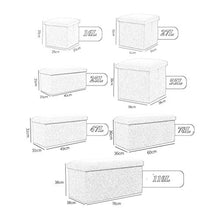 F-HOME Cassapanca Cambia Scarpe Riposo Sedile Grande capacità Scatola di Immagazzinaggio Corridoio Pieghevole Step Stool Biancheria Imbottiti Poggiapiedi con Coperchio