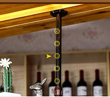 NMDCDH Portabicchieri da Vino a soffitto Portabicchieri in Metallo da Appendere a Parete da Vino Bicchieri in Vetro Champagne Calici Rastrelliere Decorazione domestica-Nero-60 * 35 cm