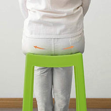 Juudoiie Camera da letto Sgabello in plastica Sgabello domestico a righe sgabello cinese per soggiorno Bench High Sgabello alto a righe semplice per ristorante Sgabello da bagno