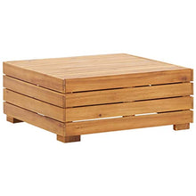 Festnight 5 pz Set Divani Giardino con Cuscini Legno Acacia Divani da Esterno 1 Tavolo + 2 Divani Angolari + 1 Divano Centrale Colore Bianco Crema