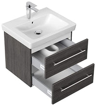 Mobile bagno con lavabo Villeroy & Boch Subway 2.0 55cm antracite venato
