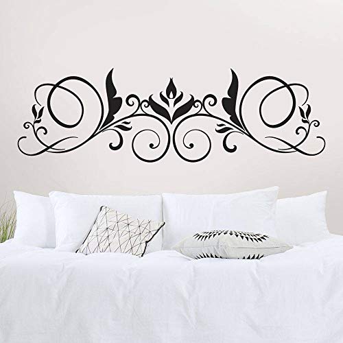 T-MK346 - Adesivi per testiera del letto, 57 x 190 cm, colore: Nero
