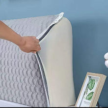 Fodera Per Testata Letto Copertura/Fodera per Testiera per Letto Copri Testata Letto 150/160/200 CM Matrimoniale/Singolo Premium Imbottita Elastica Copritestata Letto Protezione Anti-collision.