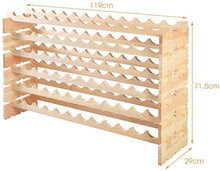 MAMI | Cantinetta Vino in Legno | Portabottiglie da Terra 2 Varianti da 28 o 72 Bottiglie | Cantina Scaffale 100% Made in Italy