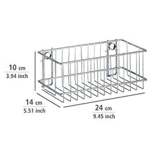 WENKO Portaoggetti grande Classic, Acciaio, 24 x 10 x 14 cm, Cromo