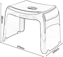 Doccia Sedia Ispessito Antiscivolo in plastica Sgabello Bagno Bambini Piccola Panca Sgabello Basso Rettangolare Tavolino Sgabello Sicurezza