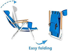 Tavolo da picnic all'aperto Single Beach Chair Sedia da campeggio pieghevole [Nuovo 2020] Sedia Zaino Ultralight con porta tazza compatta e pesante per campeggio all'aperto Barbecue Beach Travel Picni