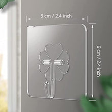 YIQI 20 Pezzi Ganci autoadesivi riutilizzabili Trasparenti Gancio Adesivo Ganci Asciugamano Ganci Appendiabiti Ganci Bagno Impermeabili Senza forare, Max 6 kg