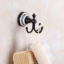 WHSS. Ganci Appendiabiti in Ceramica Nera A Tre Ganci Appendiabiti Placcati in Rame Ganci Singoli Appendiabiti for Bagno A Parete for Bagno all'Ingrosso