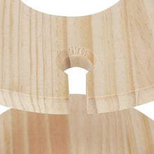 HERCHR Portabottiglie in Legno, portabottiglie da appoggio per Bicchieri da Vino con 6 Fori per Bicchieri da Vino per Organizer da Tavolo per Arredamento da casa