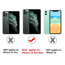CrazyLemon Custodia per iPhone 11 Pro Max, custodia protettiva in silicone TPU trasparente con motivo Panda creativo - Sotto il panda