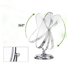 AJH Home Makeup Specchio per Il Trucco da Viaggio con ingrandimento, specchietto per Il Trucco Specchio per Il Trucco Girevole Specchio da Bagno in Stile Cristallo