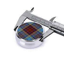 Anderson Tartan - Mini portapillole in metallo rotondo per borsa da viaggio