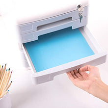 LCA Schedario Classificatore Verticale Archivio di File Desktop, Materiale Plastico Cassettiera per Ufficio A 5 Piani, File con Armadietto Dati di Blocco, Piccola Scatola di Archiviazione File,