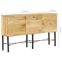 vidaXL Credenza Elegante Vintage Armadietto Madia Cassettiera Dispensa Vetrina Arredo Soggiorno Armadio Arredamento Legno Massello di Mango