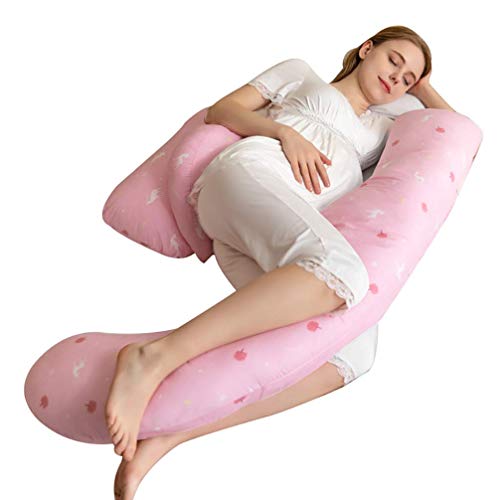 Gravidanza Pillow U-Shape Nursing Full Body Pillow completa di cuscini e il sostegno della maternità con il supporto di estensione staccabile for Back Fianchi Gambe ventre for donne incinte, Blu Huang
