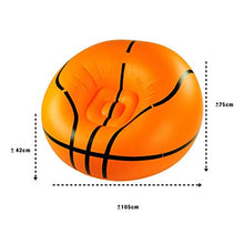 Sedia Gonfiabile all'aperto della Chaise-Lounge del sofà - sofà Gonfiabile di Forma del Modello di Pallacanestro della Sedia di Calcio, Ideale per la Camera da Letto dell'interno del Salone