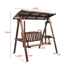 DGHJK Sedia da Giardino in Legno Altalena con Supporto Sedia da Esterno per Esterni Mobili da Esterno Sedia a Dondolo da Esterno Panca Adatta per Patio, Giardino, Bordo Piscina, Balcone